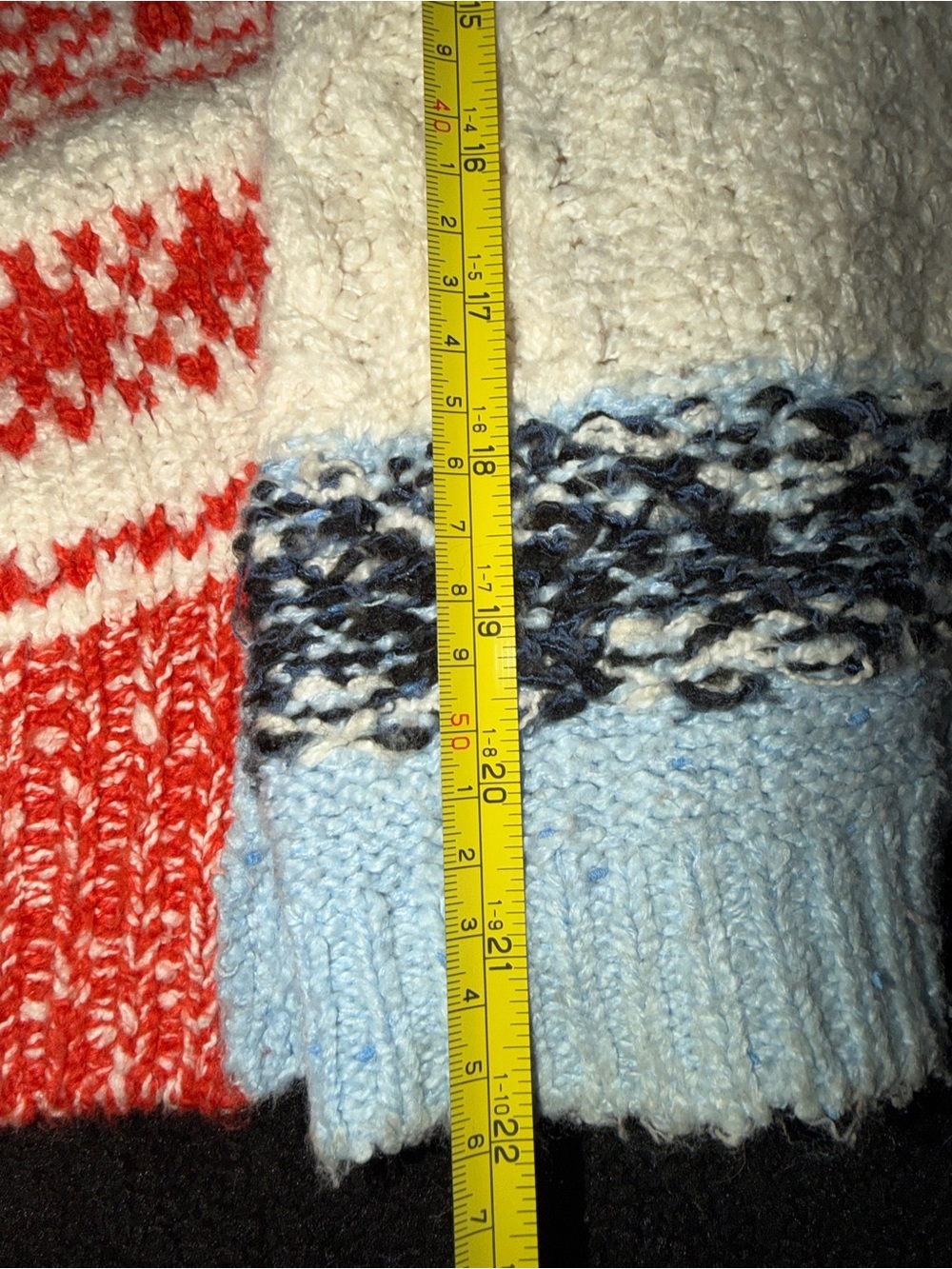 Anthropologie Pilcro Knit Oversized Chunky Grandpa Cardigan Sweater M - Picture 8 of 11